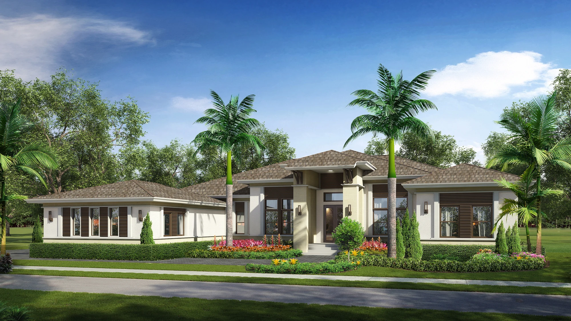 Original architectural rendering of the Horizon home at Zona West
