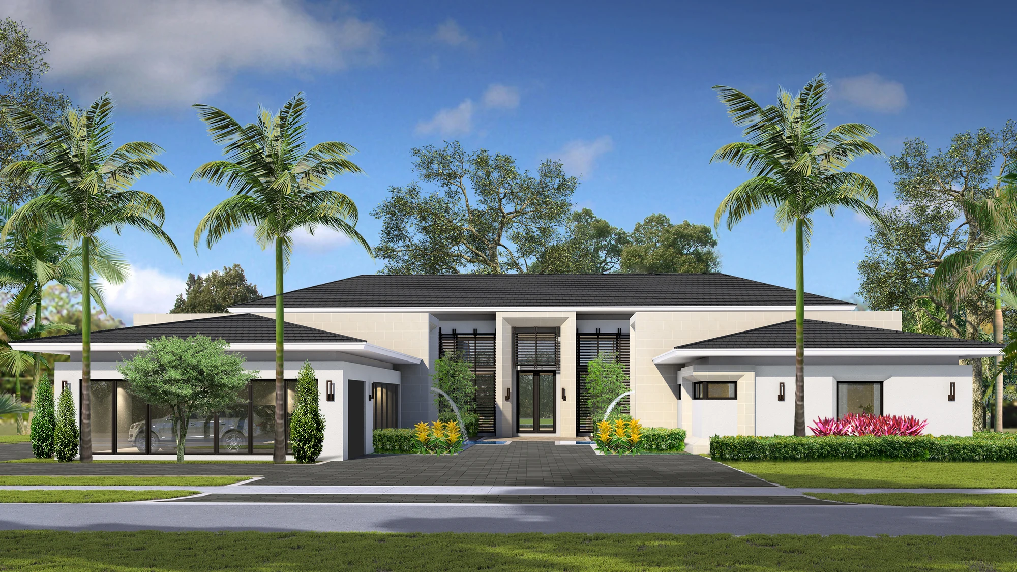 Original architectural rendering of the Panorama home at Zona West